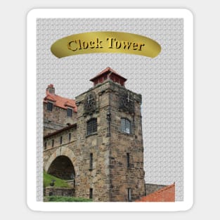 Clock Tower Marble Sticker